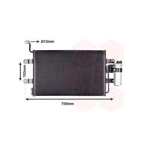 VAN WEZEL Kondensator, Klimaanlage 58005181