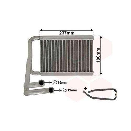 VAN WEZEL W&auml;rmetauscher, Innenraumheizung *** IR PLUS *** 82016700