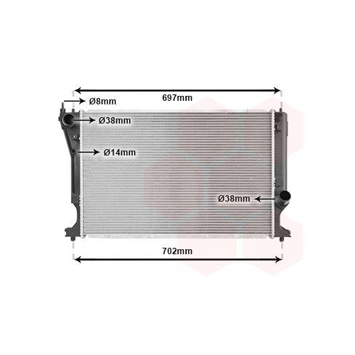 VAN WEZEL K&uuml;hler, Motork&uuml;hlung 53002399