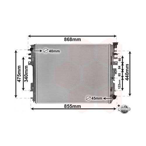 VAN WEZEL K&uuml;hler, Motork&uuml;hlung *** IR PLUS *** 20012708