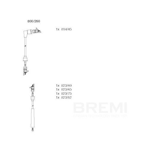 BREMI Z&uuml;ndleitungssatz 800/260