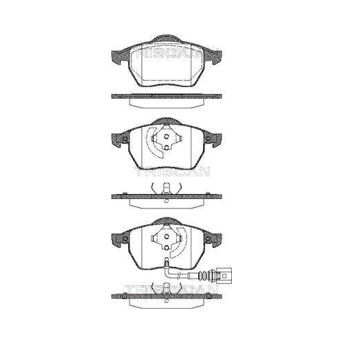 TRISCAN Bremsbelagsatz, Scheibenbremse 8110 29040