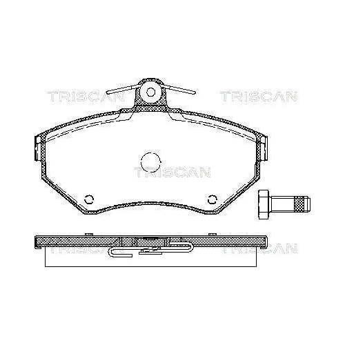 TRISCAN Bremsbelagsatz, Scheibenbremse 8110 29012