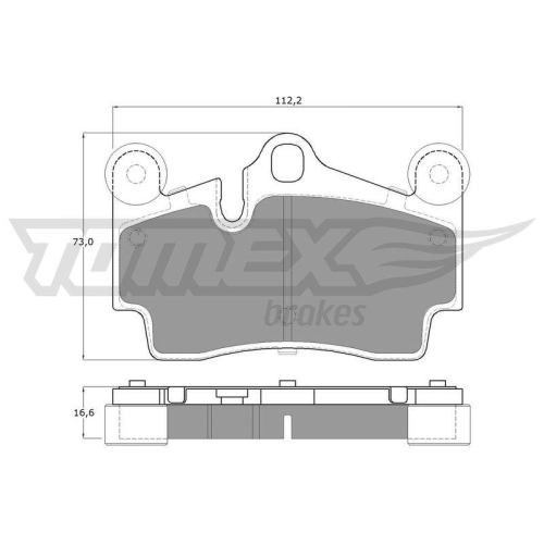 TOMEX Brakes Bremsbelagsatz, Scheibenbremse TX 14-76