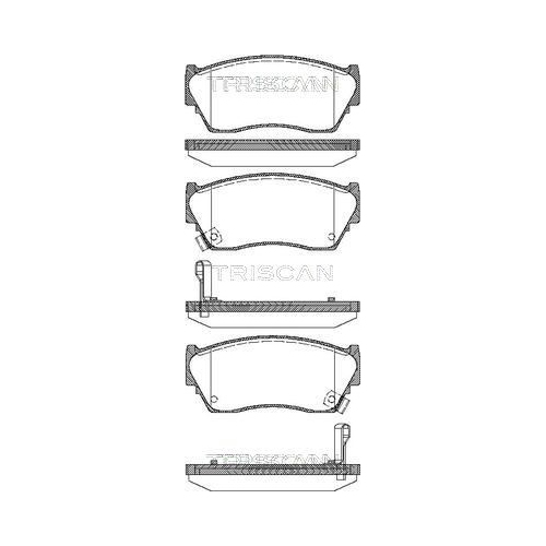 TRISCAN Bremsbelagsatz, Scheibenbremse 8110 14029