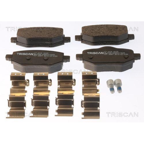 TRISCAN Bremsbelagsatz, Scheibenbremse 8110 10125