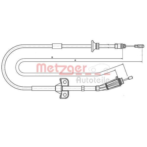 METZGER Seilzug, Feststellbremse 10.8189