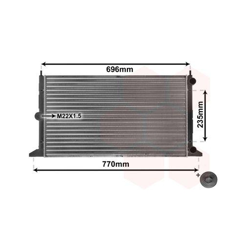 VAN WEZEL Kühler, Motorkühlung 58002134