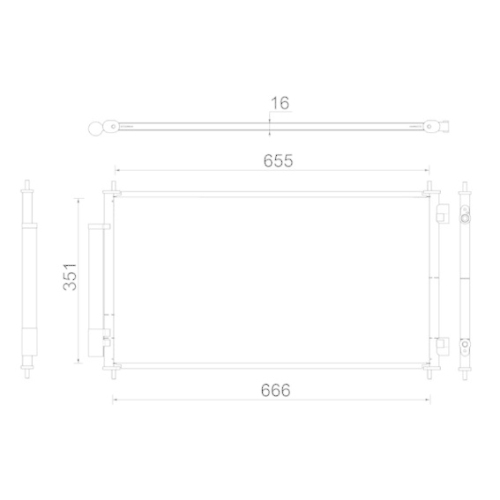 MAHLE Kondensator, Klimaanlage BEHR AC 811 000S