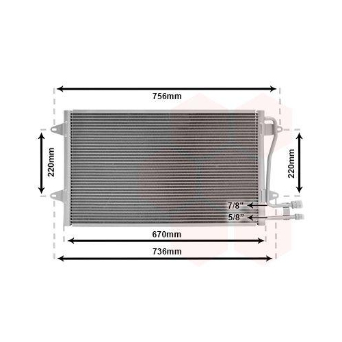 VAN WEZEL Kondensator, Klimaanlage 58005187