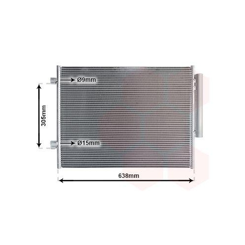 VAN WEZEL Kondensator, Klimaanlage 01015701