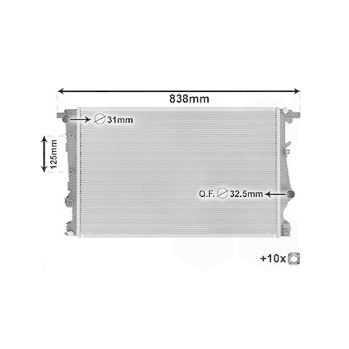 VAN WEZEL K&uuml;hler, Motork&uuml;hlung *** IR PLUS *** 21012700