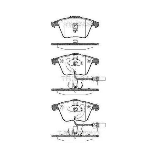 TRISCAN Bremsbelagsatz, Scheibenbremse 8110 29053