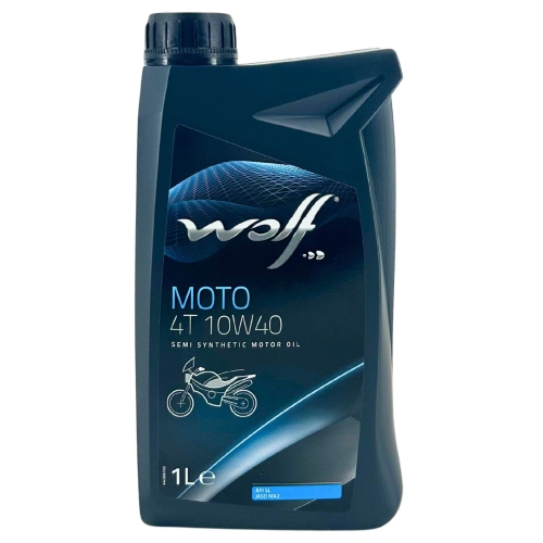 Motor&ouml;l Motoren&ouml;l Wolf Moto 4T 10W-40 4-Takt Motorrad 1 Liter Flasche 1043808