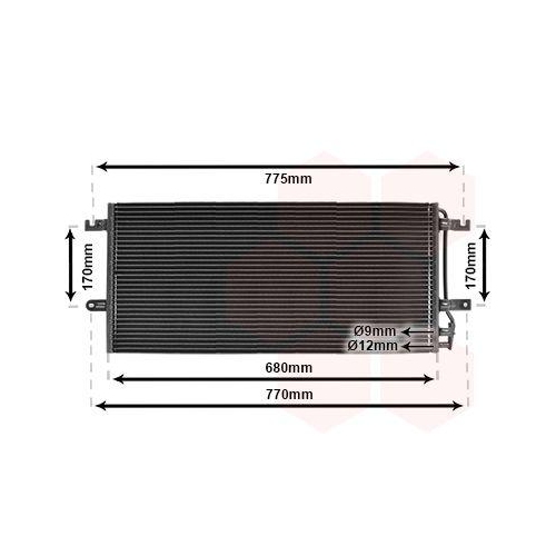VAN WEZEL Kondensator, Klimaanlage 58005197