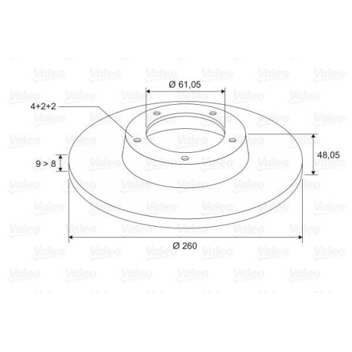 VALEO Bremsscheibe 197014