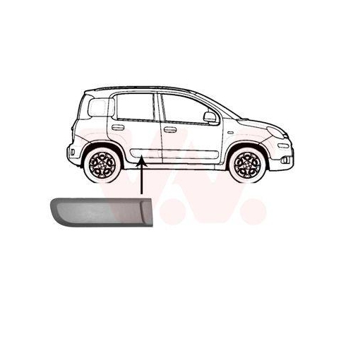 VAN WEZEL Zier-/Schutzleiste, T&uuml;r 1607428