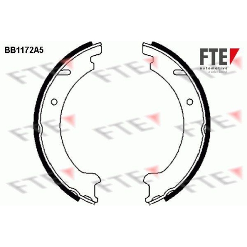 FTE Bremsbackensatz, Feststellbremse 9100037