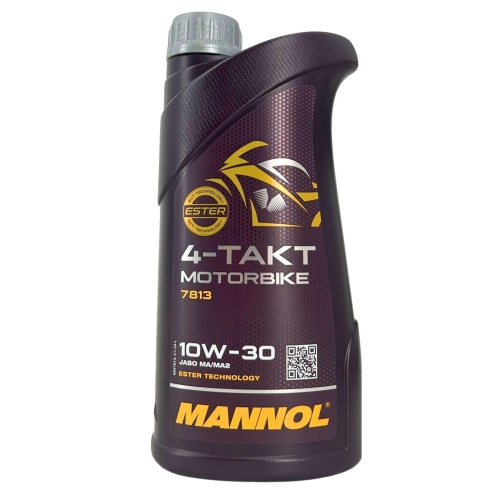 Motor&ouml;l Motoren&ouml;l Mannol 4-Takt Motorbike 10W-30 1 Liter Flasche MN7813-1