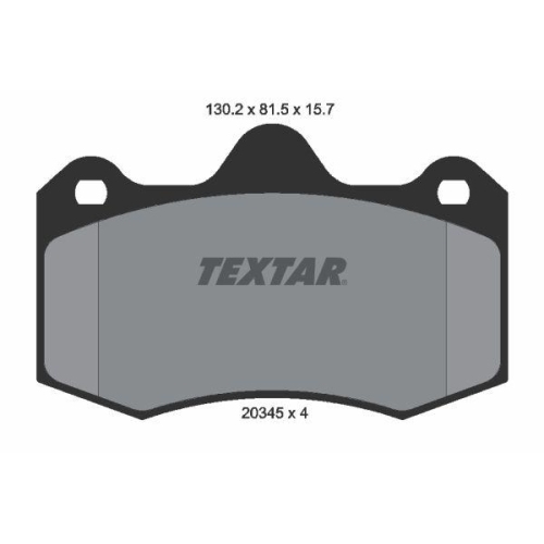 TEXTAR Bremsbelagsatz, Scheibenbremse 2034503