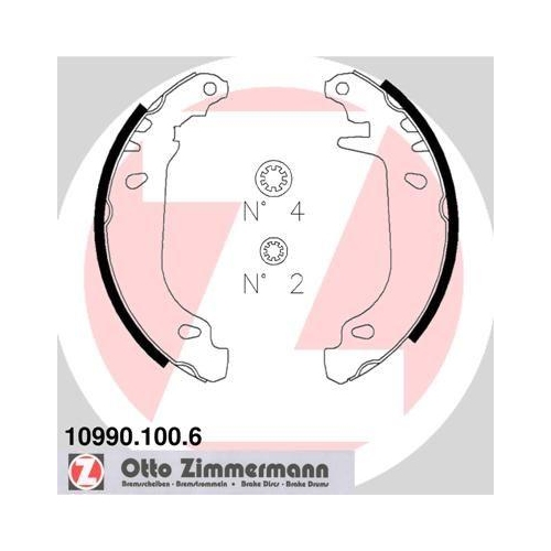 ZIMMERMANN Bremsbackensatz 10990.100.6