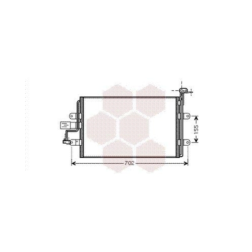 VAN WEZEL Kondensator, Klimaanlage 58005262