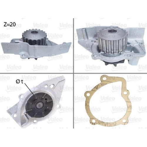 VALEO Wasserpumpe, Motork&uuml;hlung 506029