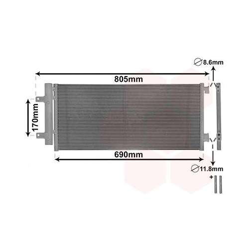 VAN WEZEL Kondensator, Klimaanlage 37015705