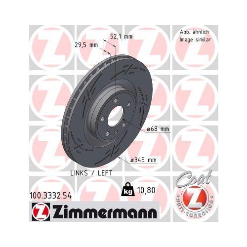 ZIMMERMANN Bremsscheibe BLACK Z 100.3332.54