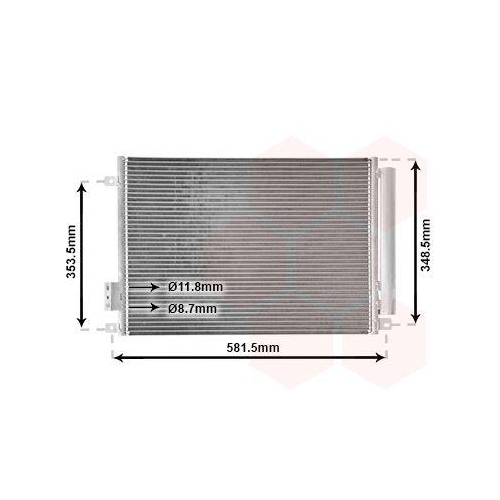 VAN WEZEL Kondensator, Klimaanlage 17015700