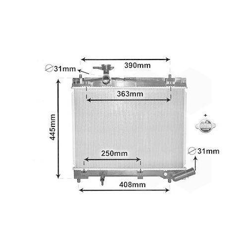VAN WEZEL K&uuml;hler, Motork&uuml;hlung *** IR PLUS *** 53002663