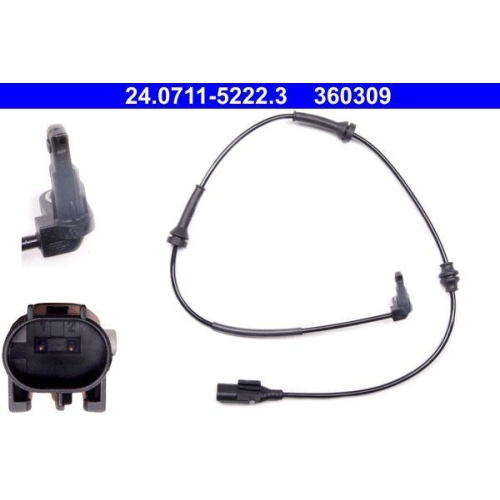 ATE Sensor, Raddrehzahl 24.0711-5222.3