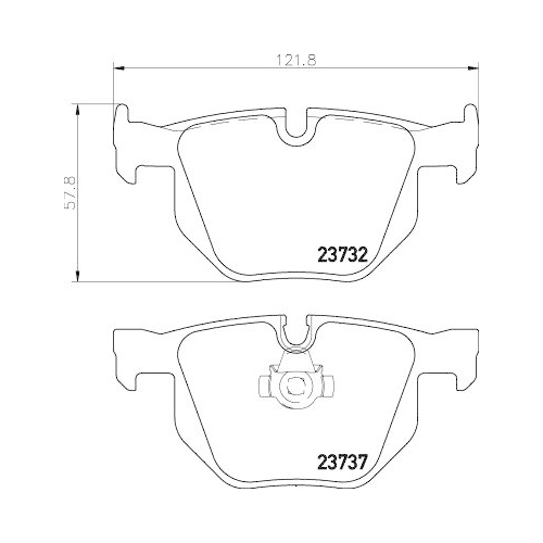 DON Bremsbelagsatz, Scheibenbremse PCP1030