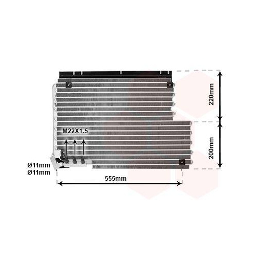 VAN WEZEL Kondensator, Klimaanlage 59005078