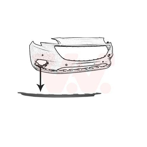 VAN WEZEL Zier-/Schutzleiste, Sto&szlig;f&auml;nger 3804582