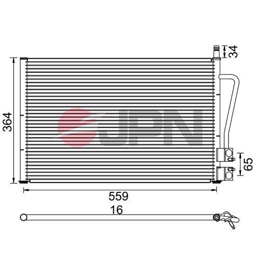 JPN Kondensator, Klimaanlage 60C9097-JPN