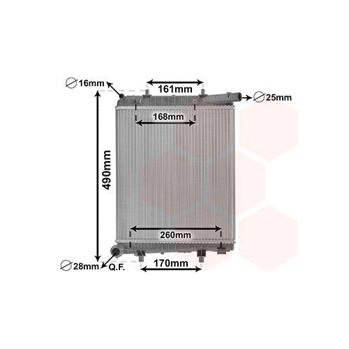 VAN WEZEL K&uuml;hler, Motork&uuml;hlung 40002411