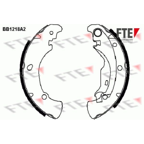 FTE Bremsbackensatz 9100044