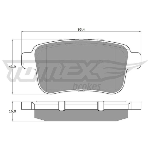 TOMEX Brakes Bremsbelagsatz, Scheibenbremse TX 15-85