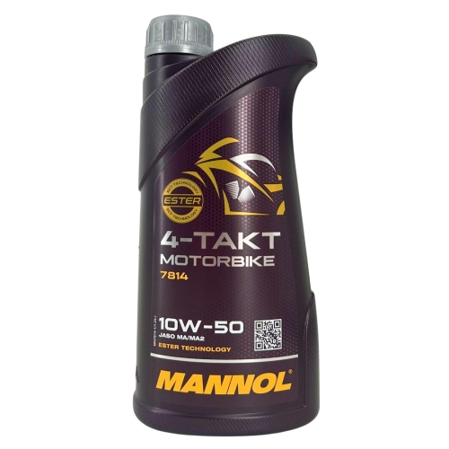 Motor&ouml;l Motoren&ouml;l Mannol 4-Takt Motorbike 10W-50 1 Liter Motorrad MN7814-1