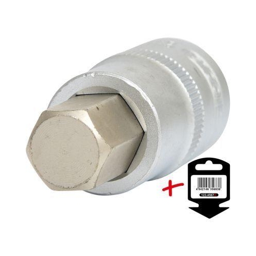 1/2 Zoll Bit-Stecknuss Innensechskant, kurz, 14mm auf H&auml;nger KS TOOLS 911.1314-E