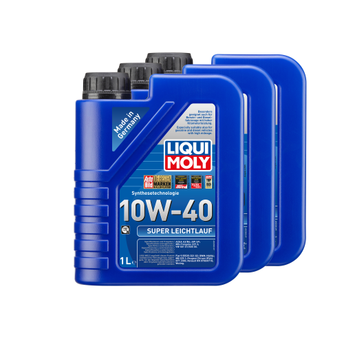 Motor&ouml;l Super Leichtlauf 10W-40 f&uuml;r ACEA A3 B4 VW 3 Liter LIQUI MOLY 1300