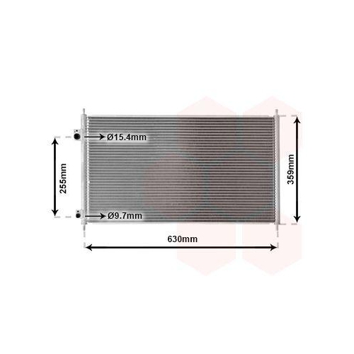 VAN WEZEL Kondensator, Klimaanlage 25005165