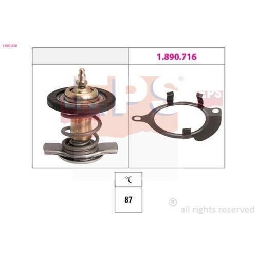EPS Thermostat, Kühlmittel Made in Italy - OE Equivalent