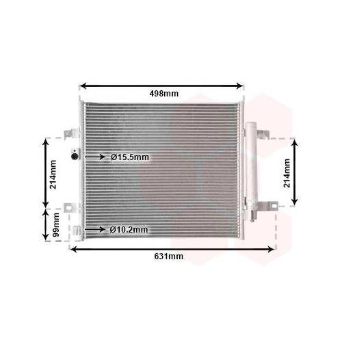 VAN WEZEL Kondensator, Klimaanlage 17015703