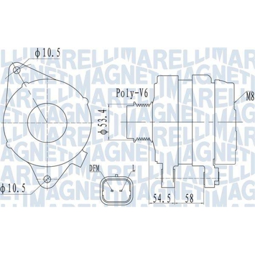 MAGNETI MARELLI Generator 063732142010