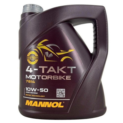 Motor&ouml;l Motoren&ouml;l Mannol 4-Takt Motorbike 10W-50 4 Liter Motorrad MN7814-4