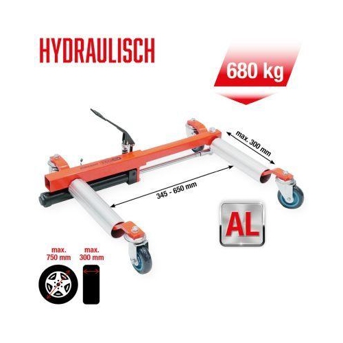 performance Hydraulische Rangierhilfe 680 kg max. Reifenbreite 304 mm 160.1205