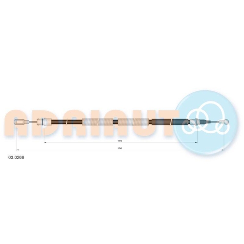 ADRIAUTO Seilzug, Feststellbremse 03.0266