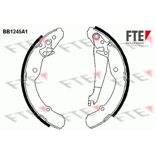 FTE Bremsbackensatz 9100049
